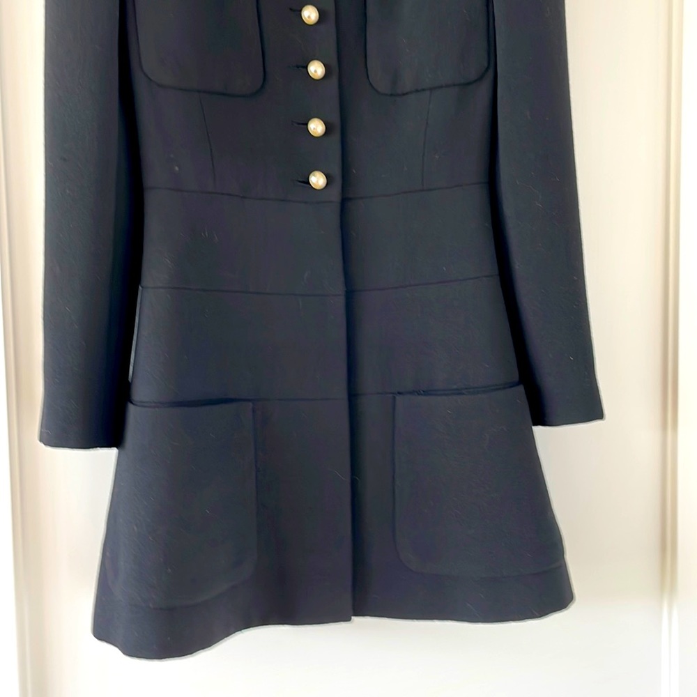 CHANEL Vintage Authentic Black Jacket Pearl Buttons - Picture 8 of 16